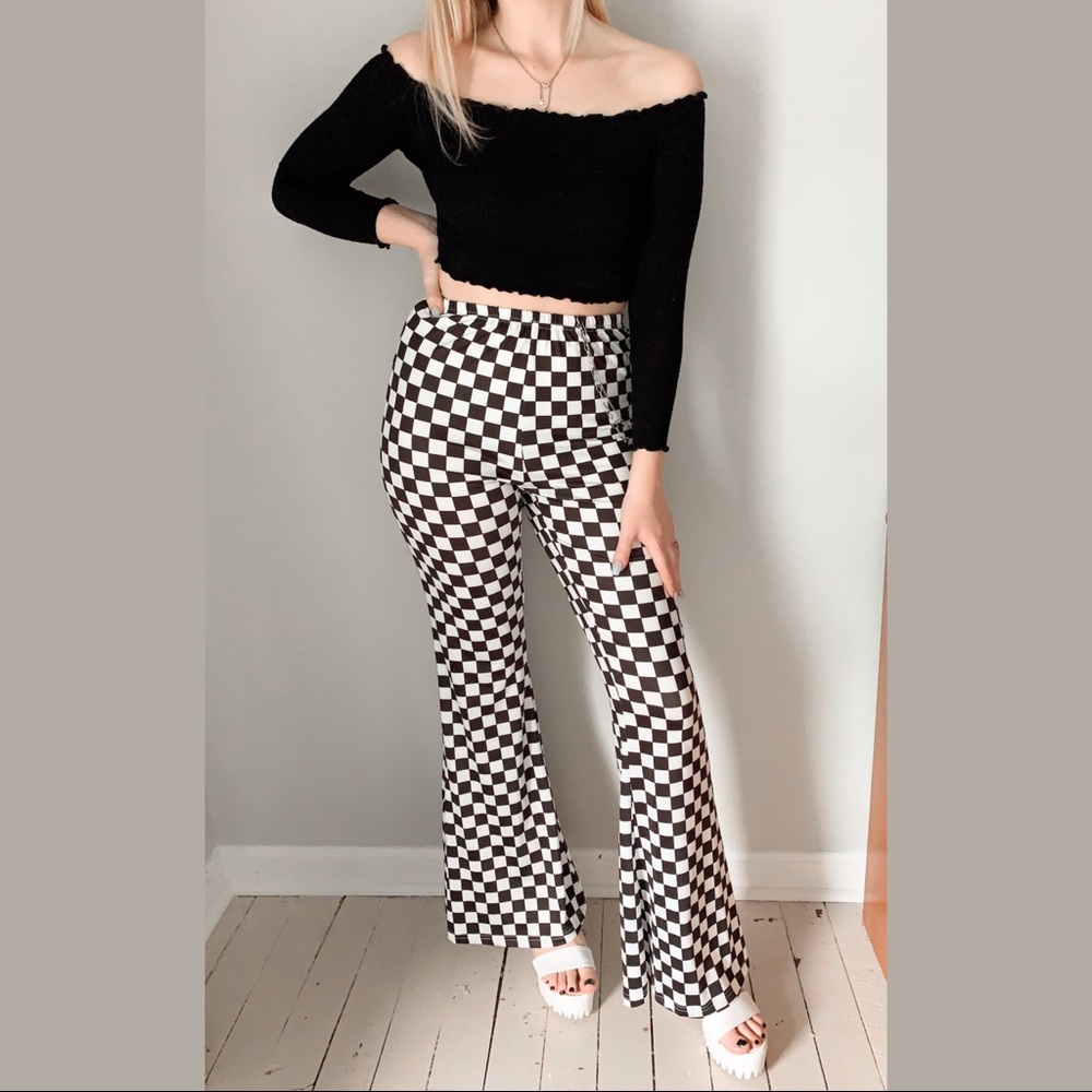 Checkered Disco GoGo Pants